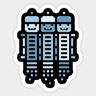 Acorn Rocket Bots Blue Sticker